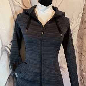 Athleta warm up jacket in gray size xxs